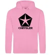 Женская толстовка (худи) Logo Chrysler Розовый фото