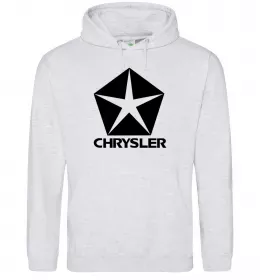 Женская толстовка (худи) Logo Chrysler Серый меланж фото
