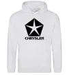Женская толстовка (худи) Logo Chrysler Серый меланж Женская толстовка (худи) Logo Chrysler Серый меланж фото