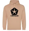 Женская толстовка (худи) Logo Chrysler Песочный Женская толстовка (худи) Logo Chrysler Песочный фото