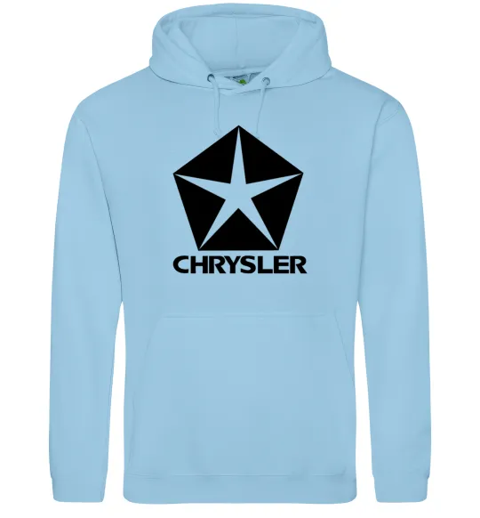 Женская толстовка (худи) Logo Chrysler Голубой фото