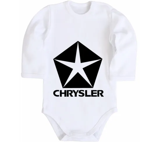 Детский боди Logo Chrysler Белый фото