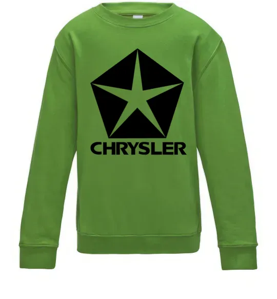 Детский Свитшот Logo Chrysler Лаймовый фото