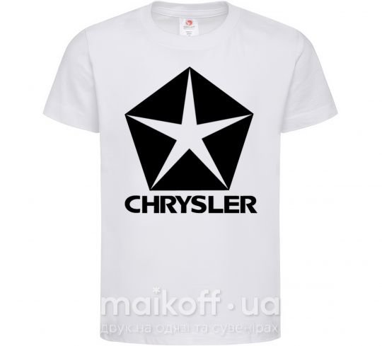Дитяча футболка Logo Chrysler Білий фото