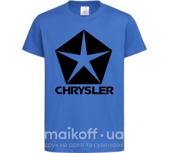 Детская футболка Logo Chrysler Ярко-синий фото