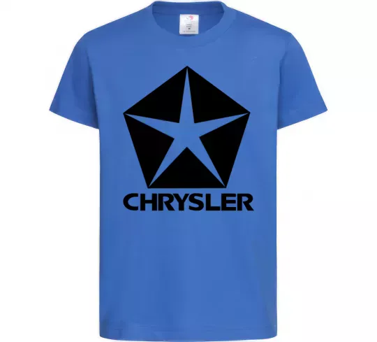 Дитяча футболка Logo Chrysler Яскраво-синій фото