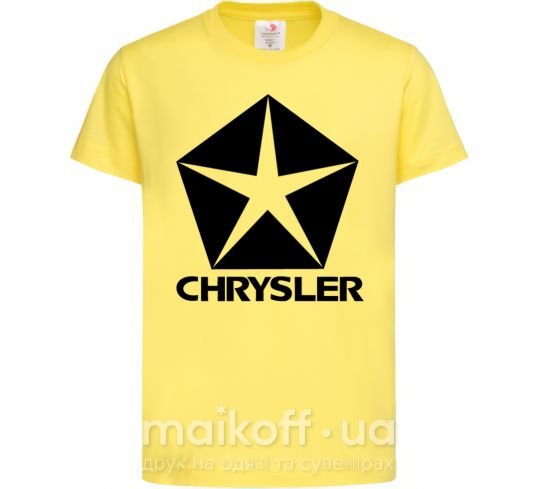 Дитяча футболка Logo Chrysler Лимонний фото