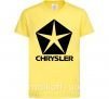 Детская футболка Logo Chrysler Лимонный фото