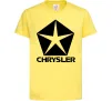 Дитяча футболка Logo Chrysler Лимонний Дитяча футболка Logo Chrysler Лимонний фото