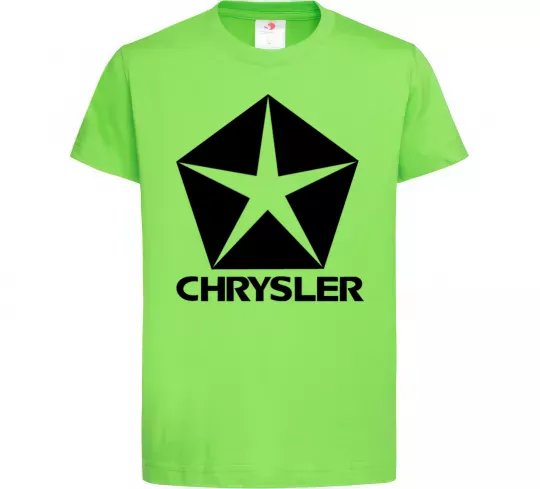 Дитяча футболка Logo Chrysler Лаймовий фото