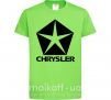 Дитяча футболка Logo Chrysler Лаймовий фото