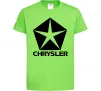 Дитяча футболка Logo Chrysler Лаймовий Дитяча футболка Logo Chrysler Лаймовий фото