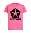 Детская футболка Logo Chrysler Ярко-розовый фото