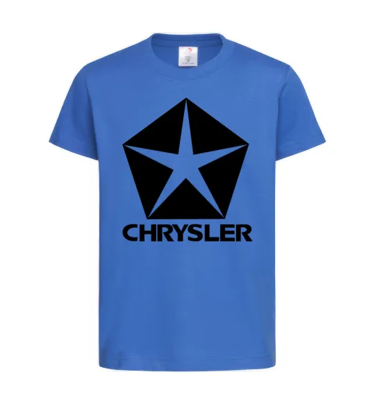 Детская футболка Logo Chrysler Ярко-синий фото