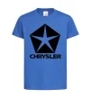 Детская футболка Logo Chrysler Ярко-синий фото