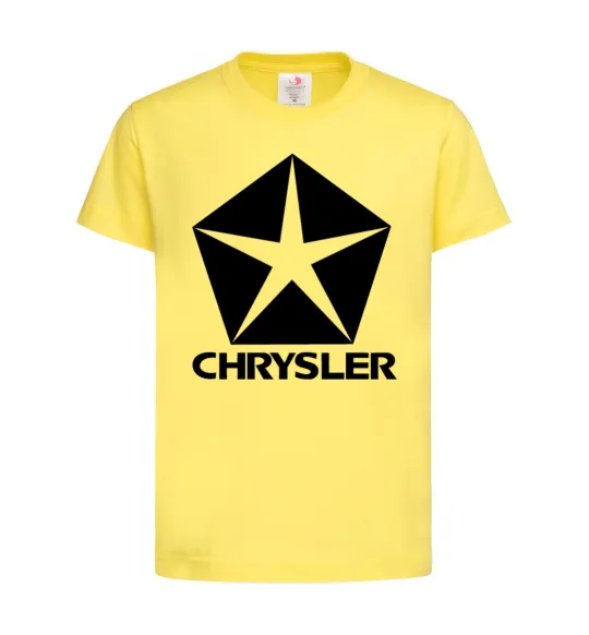 Детская футболка Logo Chrysler Лимонный фото