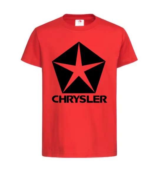 Детская футболка Logo Chrysler Красный фото