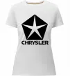 Женская премиум футболка Logo Chrysler Белый фото