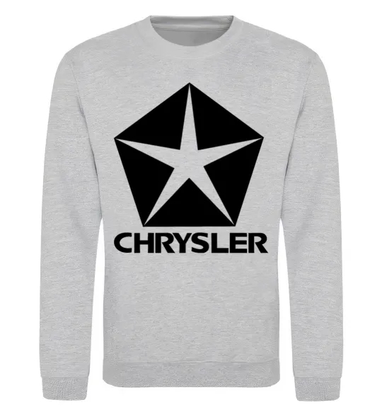 Світшот Logo Chrysler Сірий меланж фото