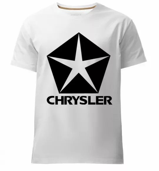 Чоловіча преміум футболка Logo Chrysler Білий фото