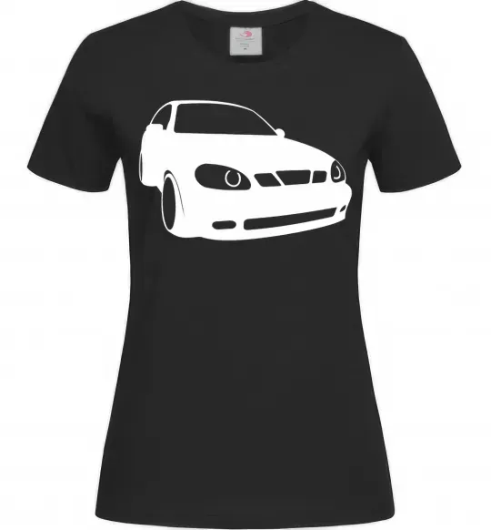 Женская футболка Lanos car Черный фото