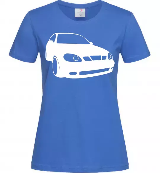 Женская футболка Lanos car Ярко-синий фото