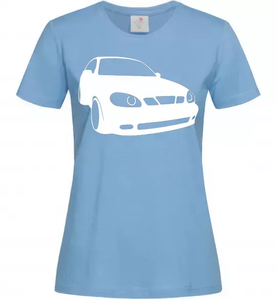 Женская футболка Lanos car Голубой фото