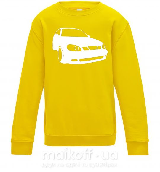 Дитячий світшот Lanos car Сонячно жовтий фото