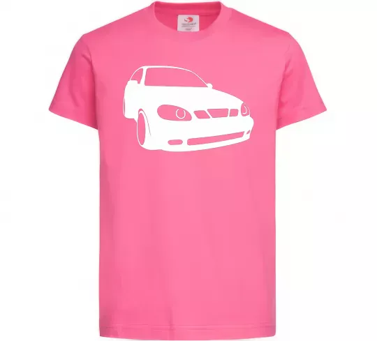 Детская футболка Lanos car Ярко-розовый фото