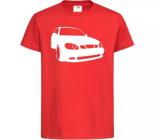 Детская футболка Lanos car Красный фото
