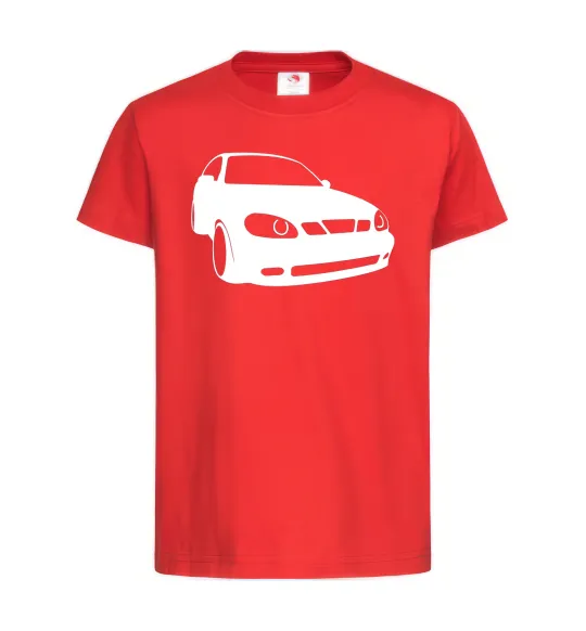 Детская футболка Lanos car Красный фото