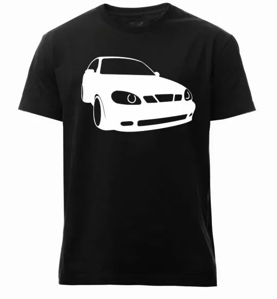 Мужская премиум футболка Lanos car Черный фото