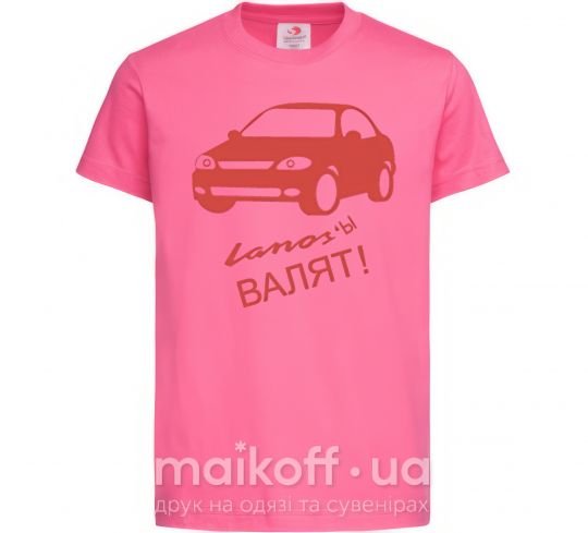 Детская футболка Ланосы валят Ярко-розовый фото