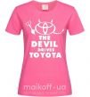 Жіноча футболка The devil drives toyota Яскраво-рожевий фото