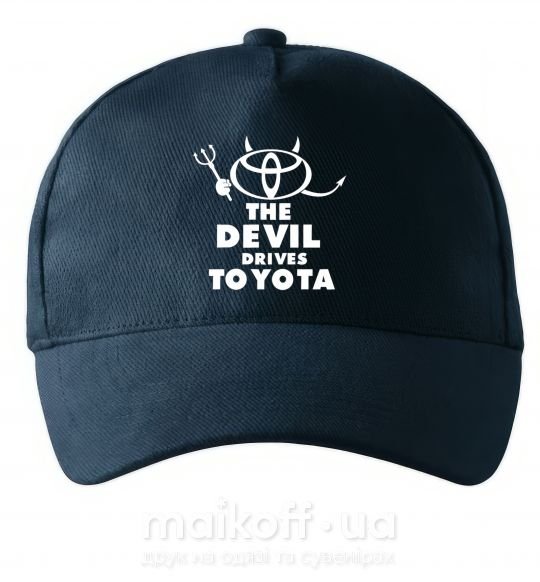 Кепка The devil drives toyota Темно-синий фото