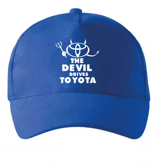 Кепка The devil drives toyota Ярко-синий фото
