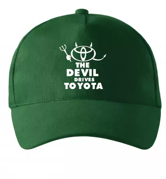 Кепка The devil drives toyota Темно-зеленый фото