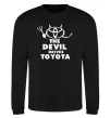 Свитшот The devil drives toyota Черный фото