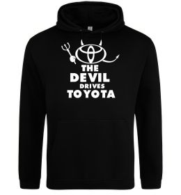 Чоловіча толстовка (худі) The devil drives toyota