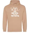 Чоловіча толстовка (худі) The devil drives toyota Пісочний Чоловіча толстовка (худі) The devil drives toyota Пісочний фото