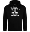 Жіноча толстовка (худі) The devil drives toyota Чорний фото