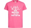 Детская футболка The devil drives toyota Ярко-розовый фото