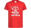 Детская футболка The devil drives toyota Красный фото