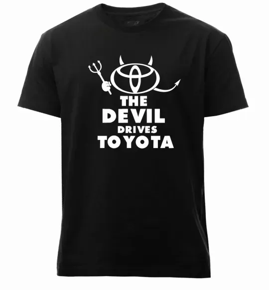 Мужская премиум футболка The devil drives toyota Черный фото