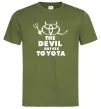 Чоловіча футболка The devil drives toyota Оливковий Чоловіча футболка The devil drives toyota Оливковий фото