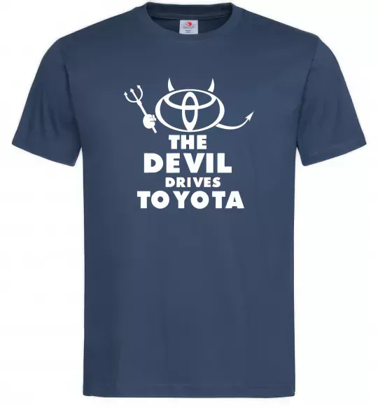 Чоловіча футболка The devil drives toyota Темно-синій фото