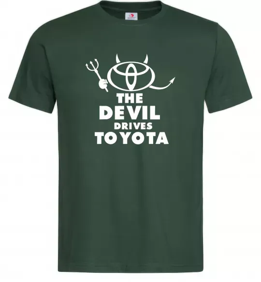Чоловіча футболка The devil drives toyota Темно-зелений фото