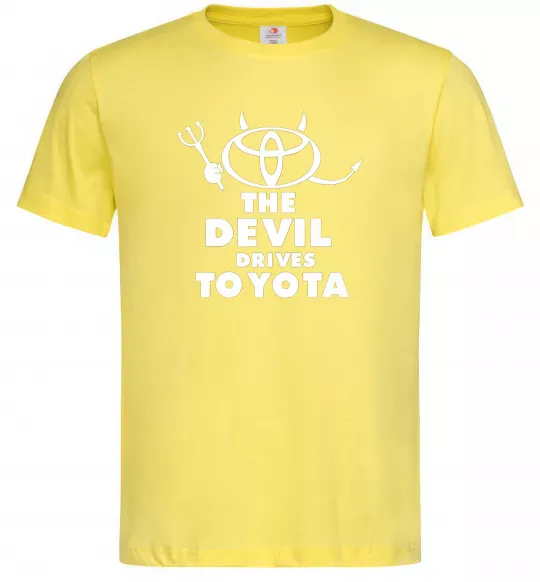 Чоловіча футболка The devil drives toyota Лимонний фото