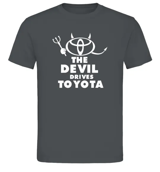 Чоловіча футболка The devil drives toyota Графіт фото