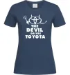 Жіноча футболка The devil drives toyota Темно-синій Жіноча футболка The devil drives toyota Темно-синій фото